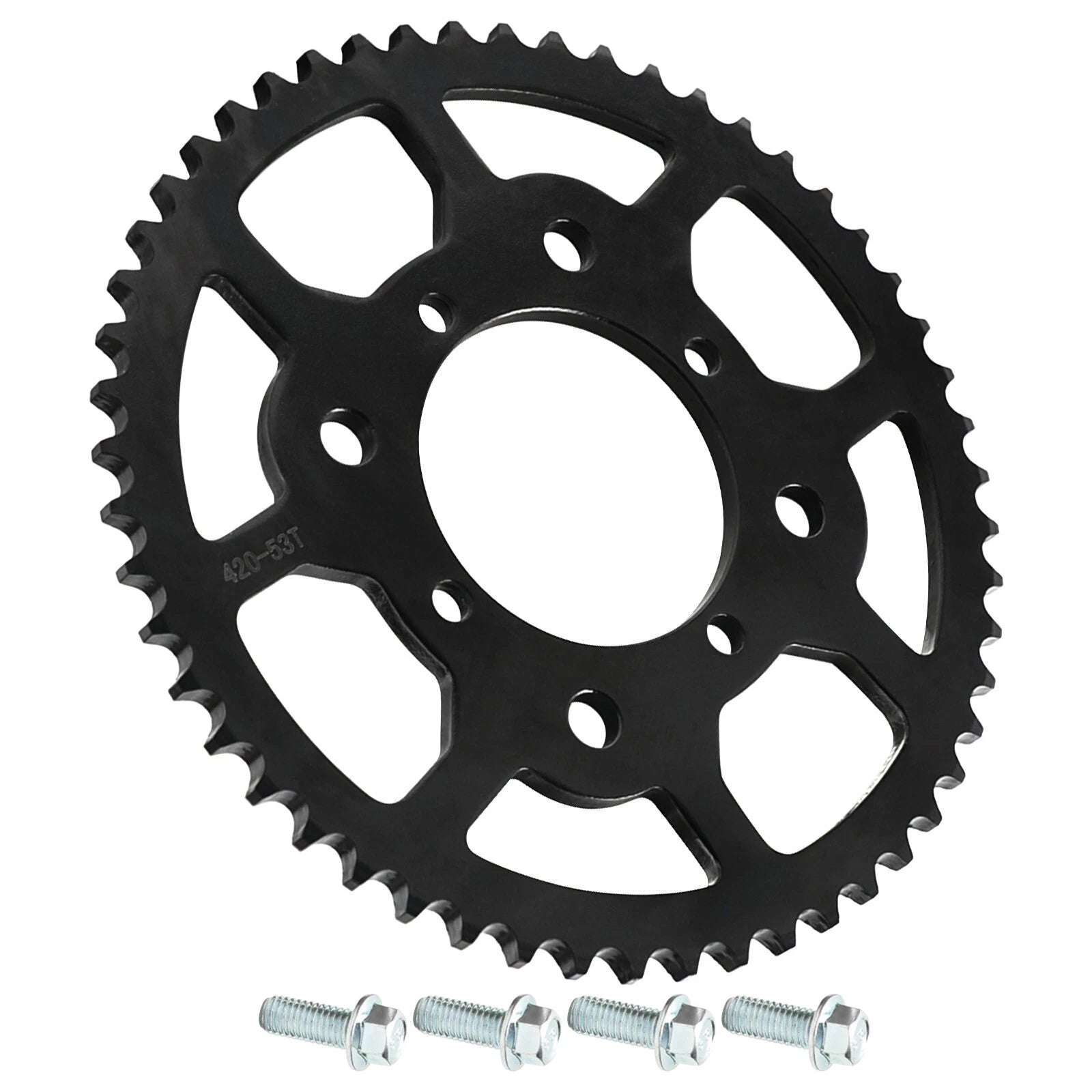 Black Rear Wheel Sprocket (53T)